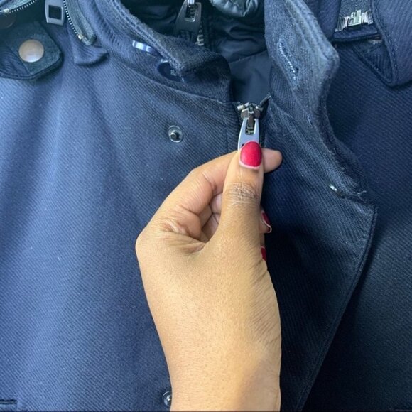 ZARA MAN WINTER COAT IN DARK NAVY BLUE MEN  SEZE XL - Picture 8 of 16